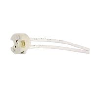 Portalámparas cerámico para bombilla halógeno 12 v con cable silico