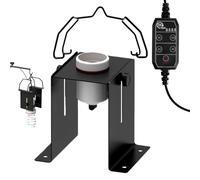 Portalámparas Cerámico Para Reptiles - Portalámpara para Terrarios con Altura Ajustable y Timer | Soporte para Calentador de Reptiles Mascota | Para Geckos, Lagartos, Anfibios, Tortugas, Geckos Leopar