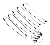 Portalámparas con cable 12 V 50 W LED halógeno de bajo voltaje, paquete de | Paquete de 10 portalámparas con cables premontados de 200 mm, instalación rápida y flexible de bombillas de bajo voltaje.