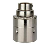Portalámparas con rosca de 20 mm, apto para conductos de 20 mm, soporte de lámpara de rosca Edison ES. E27 (Nickel)