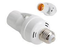 Portalámparas con sensor de movimiento - E27 sensor de radar infrarrojo enroscado, adaptador inteligente para bombillas y lámparas, para casa, terraza, garaje, sótano, puerta de casa, pasillo