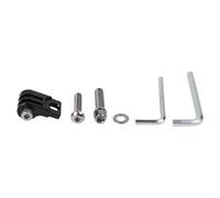 Portalámparas de aleación de aluminio para bicicletas Brompton diseñado específicamente para la ubicación de montaje del manillar-vástago con ajuste preciso (negro)