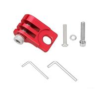 Portalámparas de aleación de aluminio para bicicletas Brompton diseñado específicamente para la ubicación de montaje del manillar-vástago con ajuste preciso (rojo)