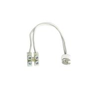 Portalámparas de cerámica G5.3, blanco, resistente al calor, ideal para iluminación de espacios en interiores y exteriores.