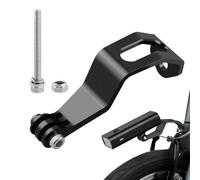 Portalámparas de horquilla, soporte plegable de aleación de aluminio | Soporte ligero y ajustable de 42 g para faro, linterna y cámara deportiva - Accesorio de bicicleta duradero para una noche segura