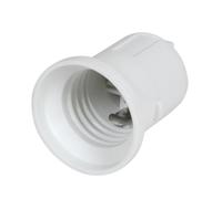 DEBFLEX - Casquillo para Renovación E27 - Comprobador de Instalación E27 - Asegura los Cables en Espera de Colocación de Luminaria - Plástico - Blanco