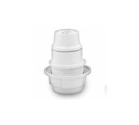 Portalámparas E-14, 2A, color blanco, ideal para luces en hogares y oficinas, proporciona soporte seguro para bombillas.