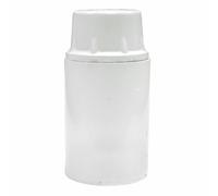 Portalámparas E-14 2A, diseño liso blanco, ideal para bombillas de bajo consumo y decorativas, perfecto para iluminación en interiores.