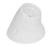 Portalámparas E-27 curvo, zócalo robusto, fácil instalación, adecuado para bombillas estándar, ideal para iluminación en hogares y oficinas.