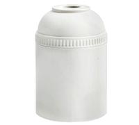 Portalámparas E-27 liso blanco 4A - ideal para instalaciones de iluminación en hogar y oficinas, compatible con bombillas estándar.