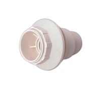 Portalámparas e14 con a rosca y arandela 2 a 250 v color blanco elect