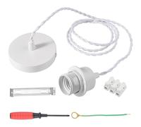 Portalámparas E27 150cm Cable Doble Línea Casquillos para Bombillas E27