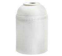 Portalámparas E27 4A, color blanco liso, ideal para bombillas LED y halógenas, ideal en iluminación doméstica y decorativa.