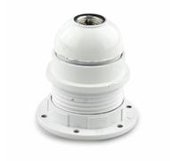 Portalámparas E27, 4A, rosca blanca, ideal para lámparas de diferentes estilos y aplicaciones de iluminación.