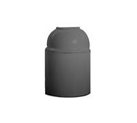 Portalamparas e27 baquelita rosca metal negro