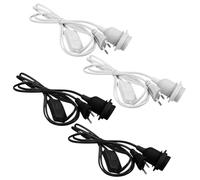 Portalámparas E27 Con Cable, 4 Piezas Casquillo Para Bombilla Con Enchufe y Cable 1.8M, Adaptador de Lámpara Con Interruptor, Para Lámpara de Mesa de Botella de Vino DIY