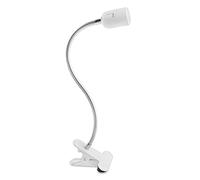 Portalámparas E27 con Pinza e Interruptor, Orientable 360°, Cable Largo con Enchufe Europeo, Portalámparas E27 con Pinza para Animales, Planta en Crecimiento, Lámpara de Mesa, Blanco (Sin Bombilla)