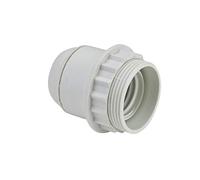 Portalamparas E27 De 1/2 Rosca Plastico Blancio
