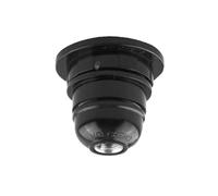 Portalámparas E27 negro, 4A, rosca, ideal para iluminar espacios y complementar decoraciones interiores.