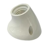 Portalamparas e27 superficie diagonal blanco