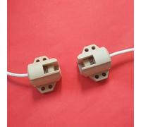 Portalámparas halógeno de cerámica dividida, 2 unidades, resistente a altas temperaturas, 35 W-2000 W, R7S(0.75 square to 30cm line)