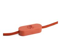 Portalámparas HAY E27 COMMON, color rojo óxido, cable con enchufe, 240 cm