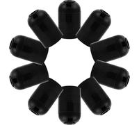 Portalámparas LED E26 E27 Negro, 10 Piezas para Iluminación Decorativa