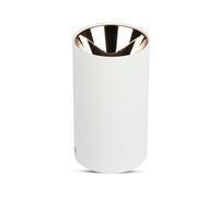 Portalámparas LED montaje en plafón redondo GU10 Cuerpo Blanco Reflector Oro Rosa