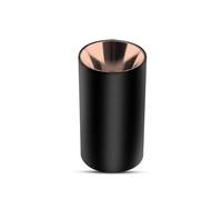 Portalámparas LED montaje en plafón redondo GU10 Cuerpo Negro Reflector Oro Rosa