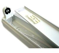 Portalámparas plafón individual tubo neón T8 LED de 60 cm