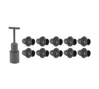 Portalámparas, Resistente a Altas Temperaturas, Alta Tasa de Electricidad E14, 10 Uds., Portalámparas para Velas con Funda para el Hogar (Negro)