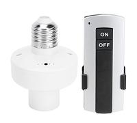 Portalámparas Soporte de base de bombilla con control remoto Tornillo E27 Soporte inalámbrico Accesorio Tapa de bombilla Interruptor inteligente resistente a la corrosión 50M Control de larga distanci