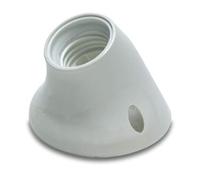 PORTALAMPARAS ZOCALO CURVO E-27 BLANCO