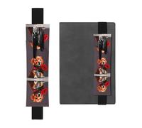 Portalápices ajustable de cuero para cuadernos, calendarios, tabletas, marcapáginas y portalápices con banda elástica