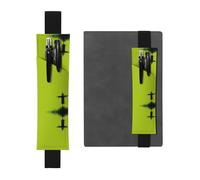 Portalápices de cuero con diseño de espantapájaros impreso para diarios de tapa dura, agendas, agendas, bolsa de correa ajustable