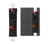 Portalápices de cuero con diseño de GGNKDL Devil on the Swing para diarios de tapa dura, diarios, planificadores, bolsa de correa ajustable