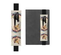 Portalápices de cuero con diseño de mariposa GGNKDL sobre pan para diarios de tapa dura, diarios, planificadores, bolsa de correa ajustable