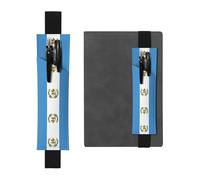 Portalápices de cuero con la bandera de Guatemala, suministros de oficina, desmontable para diario, manual, libro planificado, adecuado