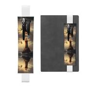 Portalápices de cuero con texto en inglés "LLKGOT Little Sparrow Flying to the Lighthous", para diarios de tapa dura, agendas, planificadores, bolsa de correa ajustable