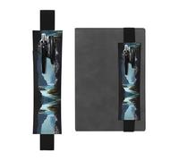 Portalápices de cuero con texto en inglés "LLKGOT Sea Water Between the Rocks", para diarios de tapa dura, agendas, planificadores, bolsa de correa ajustable