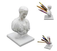 Portalápices De Julio César, Portalápices Escritorio Julio César, Portalápices Escritorio Con Estatua De Res , Accesorio Creativo Para Organizadores De Escritorio Para El Hogar, Dormitorio, Aula