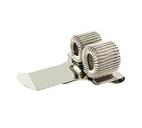 Portalápices de metal portátil que se puede utilizar para notebook o portapapeles. Resuelve el problema de la pluma perdida con frecuencia. Fácil de transportar. Soporte flexible para bolígrafo con