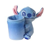 Portalápices de Peluche Stitch para Niños y Niñas - Organizador de Escritorio Azul 100% Poliéster, Suave y Decorativo, Licencia Oficial Disney, Ideal para Vuelta al Cole y Regalo