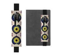 Portalápices de piel con diseño de corazón de dibujos animados: adecuado para cuadernos, diarios, calendarios, fundas de tableta, lectura, trabajo, etc., Black, Talla única