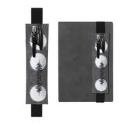 Portalápices de piel de pino lunar: adecuado para cuadernos, diarios, calendarios, fundas de tableta, lectura, trabajo, etc.