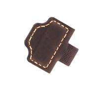 Portalápices de piel sintética con anillos elásticos para planificador, diario, portapapeles, clip de cuero para bolígrafo