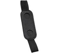 Portalápices de piel sintética, con banda elástica, para diarios, cuadernos, planificadores, libros, funda de piel sintética, banda elástica para diarios, Black