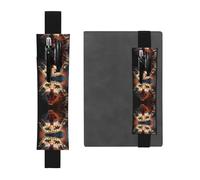 Portalápices de PVC de gran capacidad con diseño de cabeza de gato con boca abierta + bolsa creativa para bolígrafos con banda elástica y diseño antideslizante