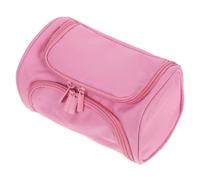 Portalápices Grande de Tela Oxford para Estudiantes, Oficina y Viajes | Resistente y Ligero, Cierre Suave, Uso Multifuncional, Color Rosa, Formato Compacto, para Pequeños Accesorios