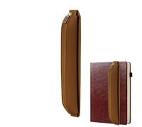 Portalápices para Cuaderno Elástica Portátil de Cuero PU con Correa | Portalápices para Libro Para Agenda, Bolsillo, Viajeros, Calendario, Cuadernos, Mochila, Diario, Laptop, Delantal de Marrón